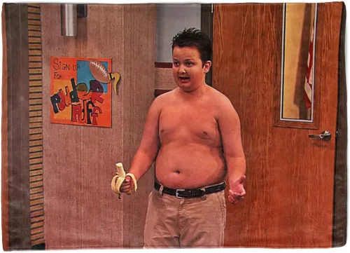 GOLEHS Gibby - Tapiz de plátano con kit fácil de colgar, bandera divertida para dormitorio universitario, disponible en tamaños de 40 a 90 pulgadas,