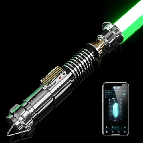 CUSTOM SABER RGBX Smooth Swing, 16 fuentes de sonido, sable de luz que cambia de color con control de movimiento por empuñadura de aleación de