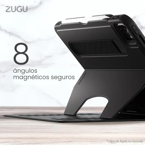 Miniatura 4 de ZUGU Case Funda para iPad Pro de 11 pulgadas, 1ª/2ª/3ª/4ª generación 2018/2020/2021/2022, funda protectora delgada, carga inalámbrica de Apple Negro