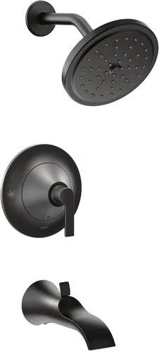 Miniatura 7 de Moen TS2203EPBN Doux Posi-Temp - Kit de bañera de equilibrio de presión y ducha de rendimiento ecológico, requiere válvula, níquel cepillado