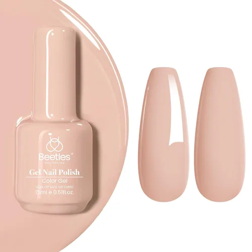 Miniatura 39 de Beetles - Esmalte de uñas de gel verde luminoso que brilla en la oscuridad, esmalte de uñas de gel que se absorbe con lámpara LED UV, arte de uñas