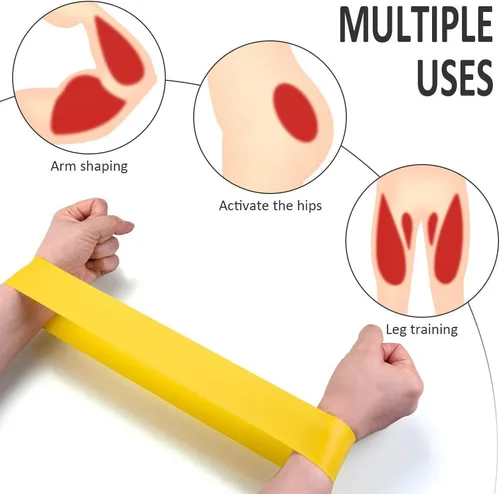 Miniatura 3 de TOPELE Bandas de bucle de resistencia, bandas de ejercicio de resistencia para estiramiento corporal, terapia física y fitness en el hogar, juego
