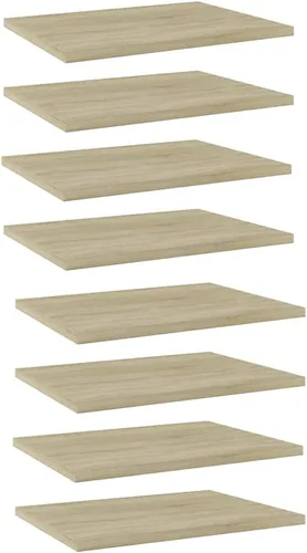 Miniatura 17 de Tableros de estantería 8 piezas, tablones de repuesto para estantería, estante de madera, estante de melamina, madera sin terminar, para renovar