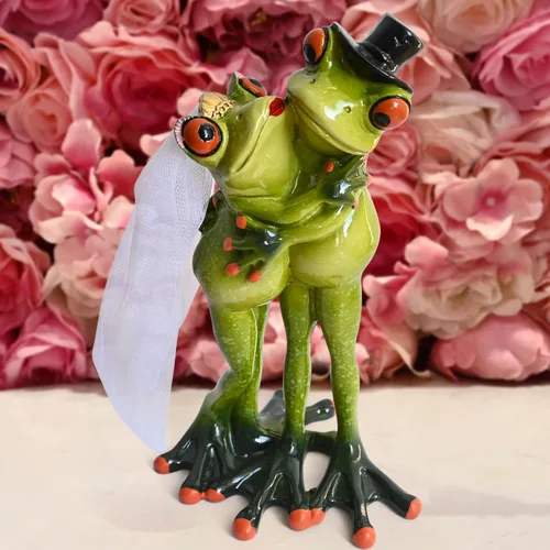 Miniatura 11 de Rana Príncipe Corona Prime Adorno de Dormitorio Coleccionable Estatua Figurita Linda Decoraciones para Escritorio de Oficina en Casa Estanterías