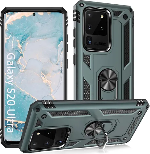 Miniatura 21 de ADDIT Funda S20 para Samsung Galaxy S20 de 6.1 pulgadas, con anillo de soporte, soporte ajustable, grado militar, protección resistente, a prueba