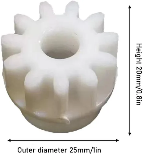 Miniatura 2 de Paquete de 2 pedales de cubo de trapeador giratorio de microfibra, rodamiento de embrague unidireccional, piñón de repuesto, piezas para Oceda