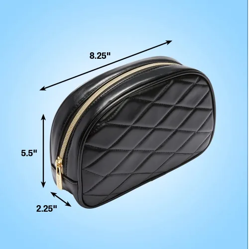 Miniatura 6 de Conair Pequeña bolsa de maquillaje, bolsa de cosméticos para retoques diarios o joyas, tamaño perfecto para bolso o equipaje de mano, pequeña