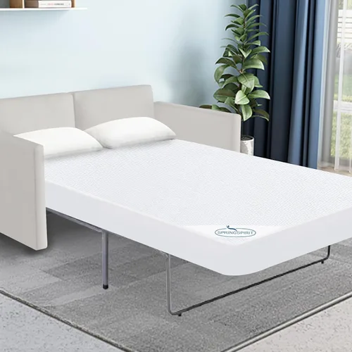 Miniatura 6 de Cubrecolchón de tela de toalla 100% impermeable, transpirable, lavable a máquina, sábana bajera para sofá cama tamaño queen de 60 x 72 pulgadas
