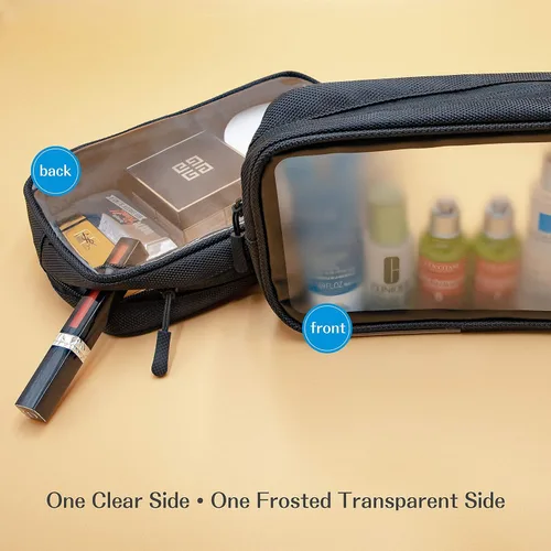 Miniatura 5 de ProCase Paquete de 2 bolsas de aseo de viaje con cepillo de dientes eléctrico, estuche de viaje duro