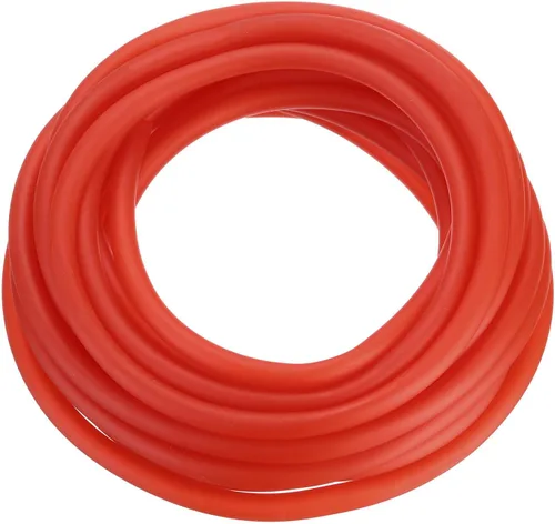 Tubo de goma de látex natural de 1/4 de pulgada de diámetro interior x 3/8 pulgadas de diámetro exterior, manguera de goma de 26 pies altamente Rojo