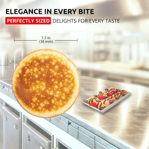 Miniatura 7 de ALDKitchen Mini fabricante de panqueques holandeses Hierro de Poffertjes 50 piezas Placa redonda