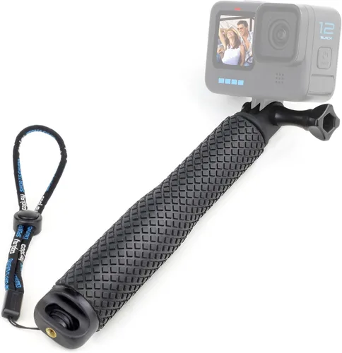 SOONSUN 23 pulgadas extensión corta selfie stick compacto agarre de mano impermeable monopod poste para GoPro Hero 13 12 11 10 9 8 7 6 5 4, Fusión,