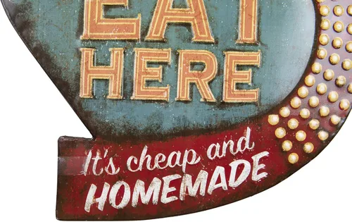 Miniatura 6 de Lata original para decorar la pared, estilo clásica, con la inscripción Eat Here