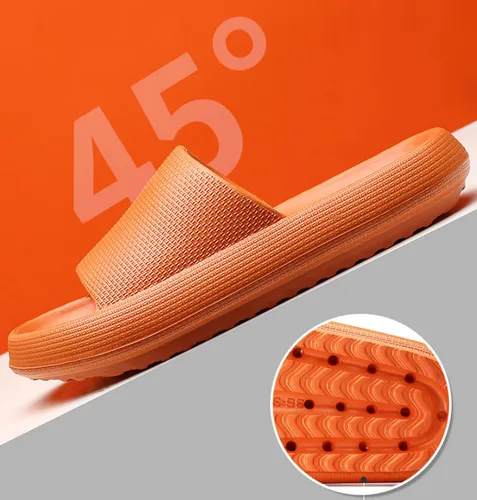 Miniatura 4 de WALLDOR Promote - Pantuflas de circulación sanguínea, sandalias de reflexología saludable, pantuflas de baño de fondo grueso, sandalias de EVA