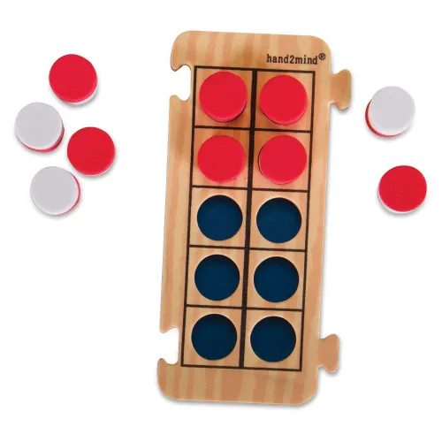 Miniatura 2 de Contador de diez marcos para niños ETA hand2mind Rekenrek (Conjunto de 4)
