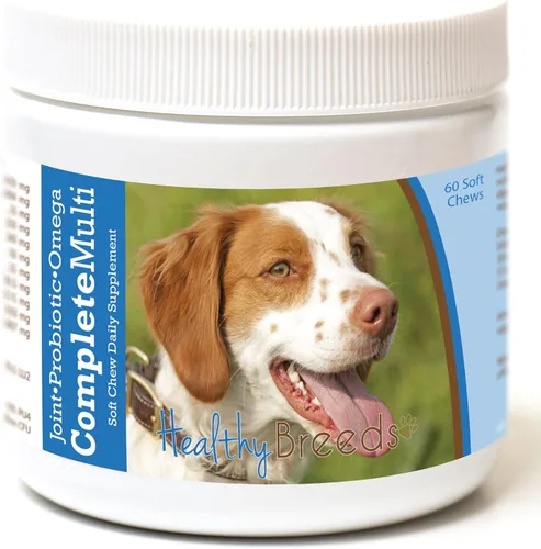 Miniatura 427 de Healthy Breeds Pug todo en uno multivitamínico suave masticable 60