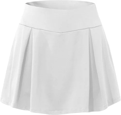Miniatura 3 de OIOLOYJM Faldas de tenis para mujer, para golf, atléticas, de cintura alta, pantalones cortos de entrenamiento de verano con bolsillos
