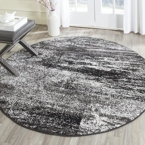 Miniatura 13 de SAFAVIEH, colección Adirondack - Alfombra de 6 x 9 pies, plateada/multicolor, abstracta, moderna, no desprende pelo, de fácil cuidado, para zonas