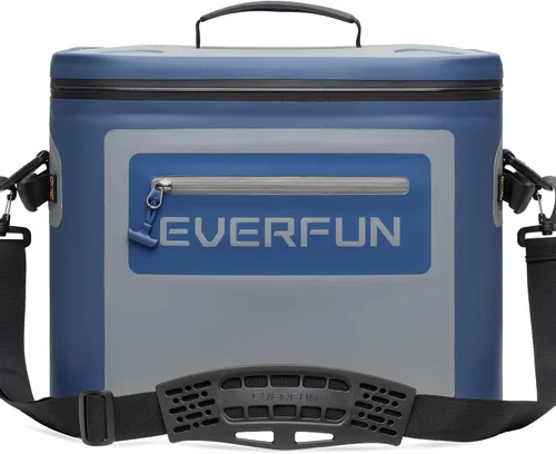 Miniatura 9 de EVERFUN Enfriador suave de 30 latas, portátil de 24 cuartos de galón, aislado, pequeña lonchera refrescante para hombres y mujeres, bolsa de hielo a