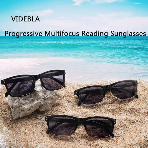 Miniatura 6 de Paquete de 3 lentes de sol progresivos de lectura multienfoque para mujeres y hombres, protección UV, multifocales, lentes de lectura solar