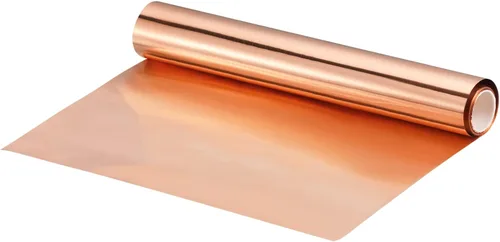 Miniatura 19 de uxcell Rollo de chapa de cobre para tapajuntas 3500 mm x 100 mm x 0,02 mm, tira de cobre puro al 99,9% de 101,6 mm x 3,5 m, placa de hoja de metal