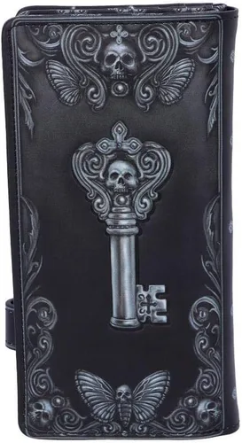 Miniatura 3 de Nemesis Now B5117R0 Edgar Allen Poe Nevermore Raven - Bolso de poliuretano, negro, 7.3in