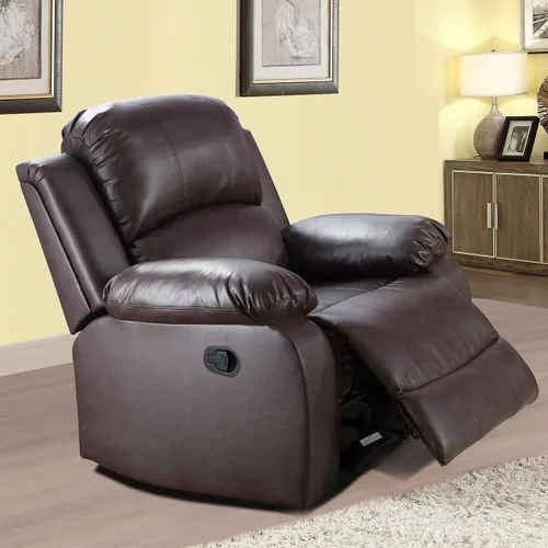 Miniatura 23 de Juego de sala de Estar reclinable de 3 piezas, juego de sofá reclinable Manual para conjunto de muebles de sala de Estar, con consola de Gris oscuro