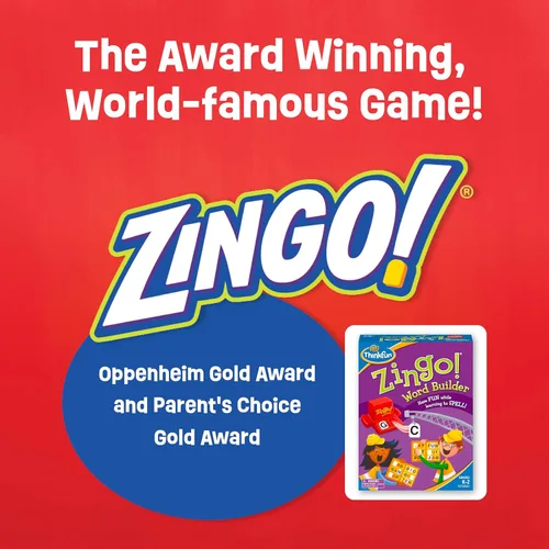 Miniatura 9 de ThinkFun 7706-T Zingo Word Builder Juego de Lectura Temprana - Juego Premiado para Prelectores y Lectores Tempranos