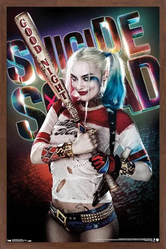 Miniatura 17 de Trends International DC Comics Movie - Escuadrón suicida - Póster de pared de buenas noches, 22.375 x 34 pulgadas, versión enmarcada en negro