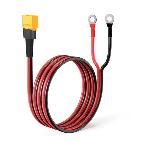 Miniatura 8 de ELFCULB Cable XT60 a terminal de anillo O, cable conector XT60 macho a anillo O de 10AWG con alambre puro estañado para batería RC, estación