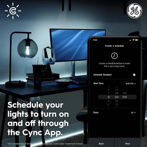 Miniatura 4 de Luces de cornisa inteligentes Cync para exteriores con efectos dinámicos de 100 pies