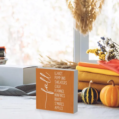 Miniatura 3 de WRSUNT Decoración de arte de otoño de granja, decoración de otoño para la oficina en casa, decoración de escritorio de otoño para baño, dormitorio