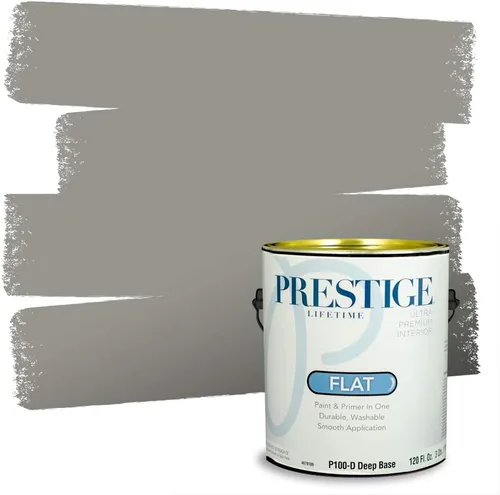 Miniatura 158 de PRESTIGE Paints - Pintura interior e imprimación en uno, 1 galón, cáscara de huevo, pimienta envejecida