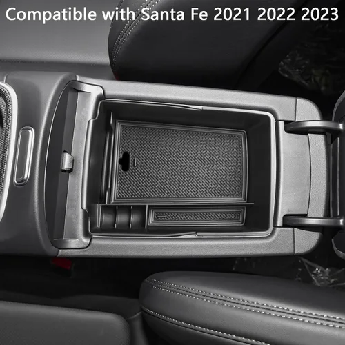 Miniatura 2 de EDBETOS Bandeja Organizadora de Consola Central Compatible con Hyundai Santa Fe TM 2021 2022 2023 y Santa Fe SEL 2022 2023 Accesorio de Caja