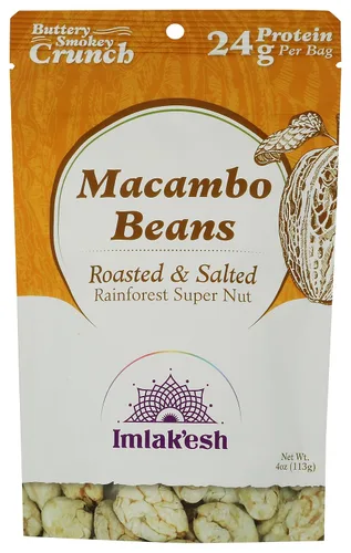 Miniatura 3 de Imlak'esh Organics, Frijoles macambo (bolsa de 1.75 onzas), súper nueces para aperitivos, ceto, paleo, regenerativos, reliquia, fibra, proteínas