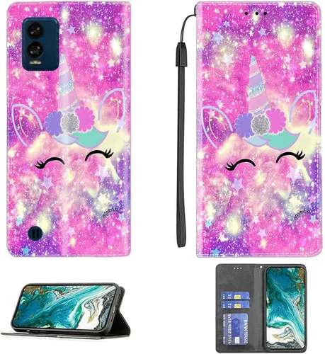 Miniatura 281 de Funda para Moto One Zoom compatible con Motorola One Zoom Phone Case Flip Stand Cover Magnetic Close YHD