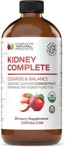 Miniatura 7 de Complete Natural Products Kidney Complete - Líquido orgánico de 8 onzas para apoyo renal, limpieza y desintoxicación con vinagre de sidra