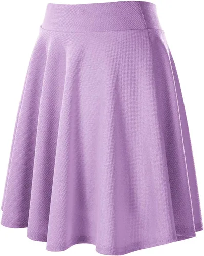 Miniatura 3 de Urban CoCo Women's Basic Versatile Stretchy Flared Casual Midi Skater Skirt