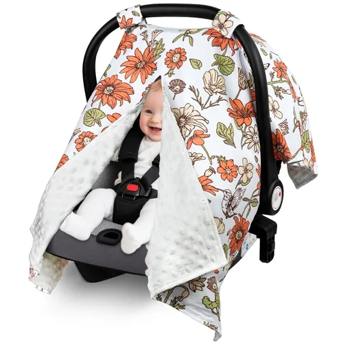 Miniatura 10 de Metplus Funda para asiento de coche 2 en 1 estilo escritura, toldo para asiento de bebé, funda multiuso para lactancia para mamá, fundas para good