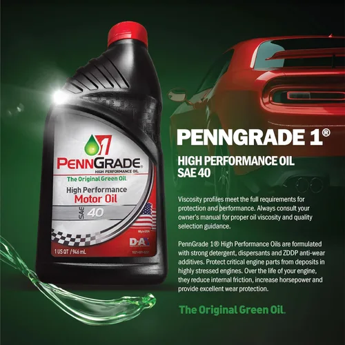Miniatura 2 de PENN GRADE 1, aceite monogrado de alto rendimiento SAE 40-1 cuarto de galón (paquete de 12)