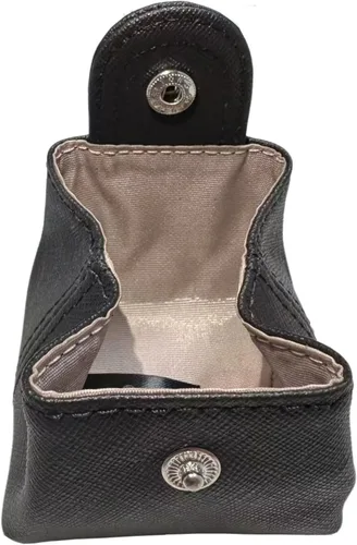 Miniatura 109 de Cockatoo Monedero de cuero genuino para cambio, mini billetera con bolsillo a presión para hombres y mujeres, Rojo (Aurora Red), Casual