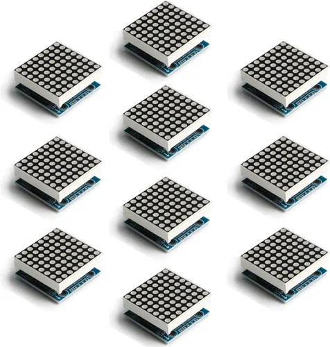 Miniatura 2 de MAX7219 Pantalla de matriz de puntos - Pantalla integrada 4 en 1, unidad de control SCM, LED, componentes electrónicos, 5V