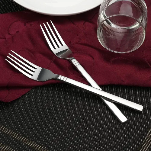 Miniatura 6 de Tenedor de cena de acero inoxidable, 12 piezas, 7.87 pulgadas
