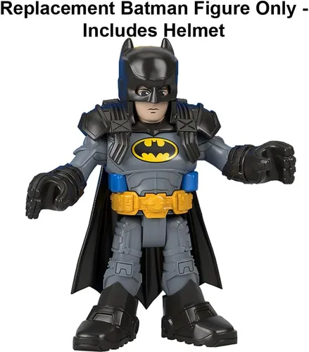 Miniatura 2 de Pieza de repuesto para Imaginext Super-Friends Playset - HML03 ~ Figura de Batman Poseable de repuesto ~ Incluye casco