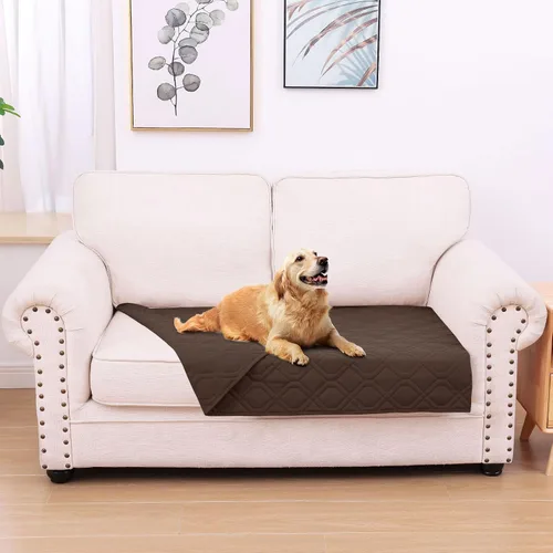 Miniatura 146 de hyha Manta impermeable para perros, manta reversible para cama de mascotas, funda suave para sofá/sillón lavable para perros, fundas impermeables