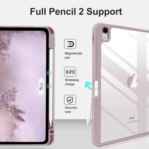 Miniatura 3 de Funda para iPad Air de 11 pulgadas 2024/2025, iPad Air de 5ª/4ª generación 2022/2020 con soporte para lápices, funda inteligente delgada con carcasa
