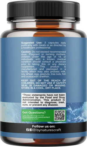 Miniatura 9 de Candida Cleanse Detox para mujeres – Desintoxicación intestinal antisobrecrecimiento para mujeres con ácido caprílico negro nogal ajenjo y orégano