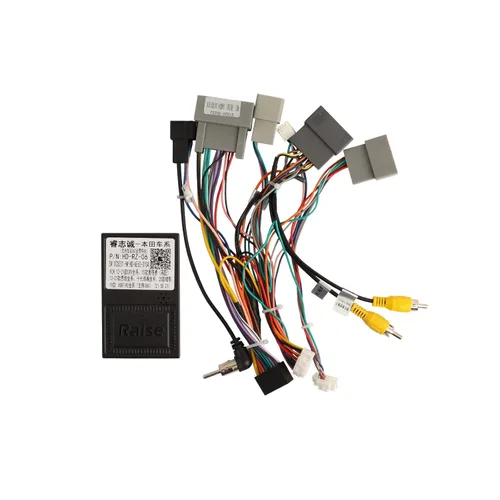 Arnés de cable estéreo para automóvil de 16 pines con caja Canbus para Honda CRV 2015-2016 2.4L, Civic 2014-2015, retención de fábrica LaneWatch