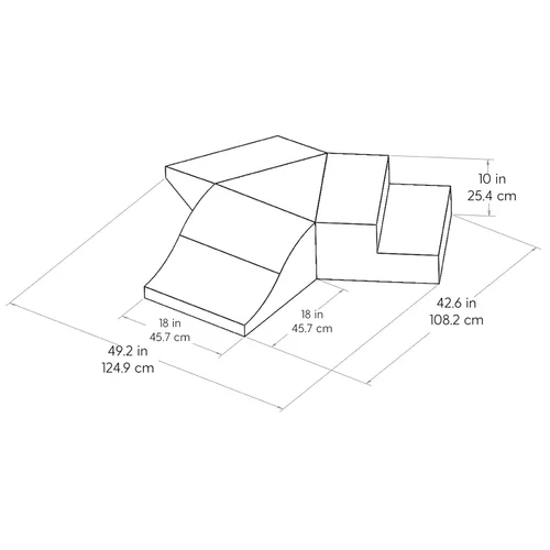 Miniatura 3 de FDP SoftScape - Escalador 360 para niños pequeños, estructura de juego activo para interiores para niños pequeños y niños, espuma suave segura
