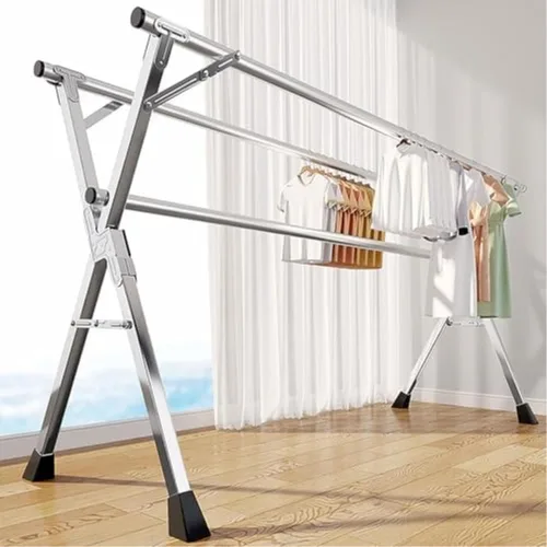 Miniatura 4 de Estante de secado ajustable para ropa interior y exterior, soporte plegable de acero inoxidable, colgador de ropa resistente